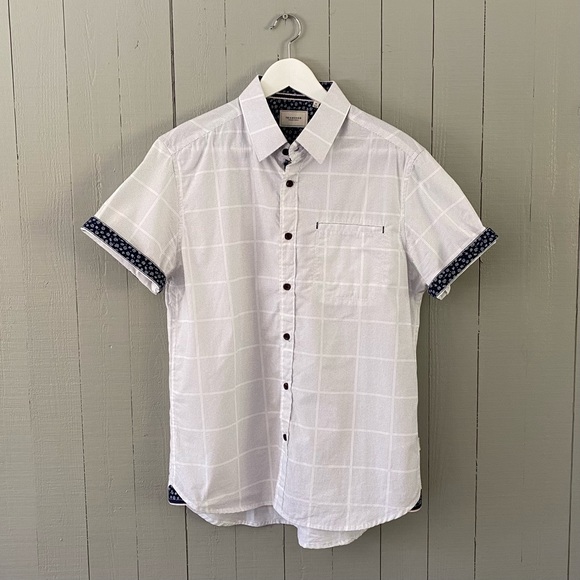 7 Diamonds Liquidator Check Short Sleeve Button Up - Picture 6 of 7